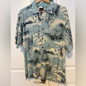Harley Davidson Honolulu Tropical Button-Up Shirt – Size Large (Made in Hawaii)